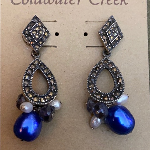 Sterling earrings by Coldwater Creek - Picture 2 of 4